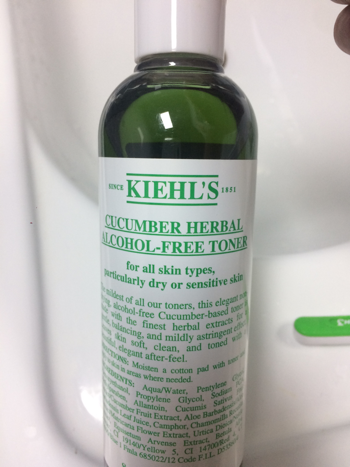 美国科颜氏kiehls小黄瓜植物精华爽肤水250ml